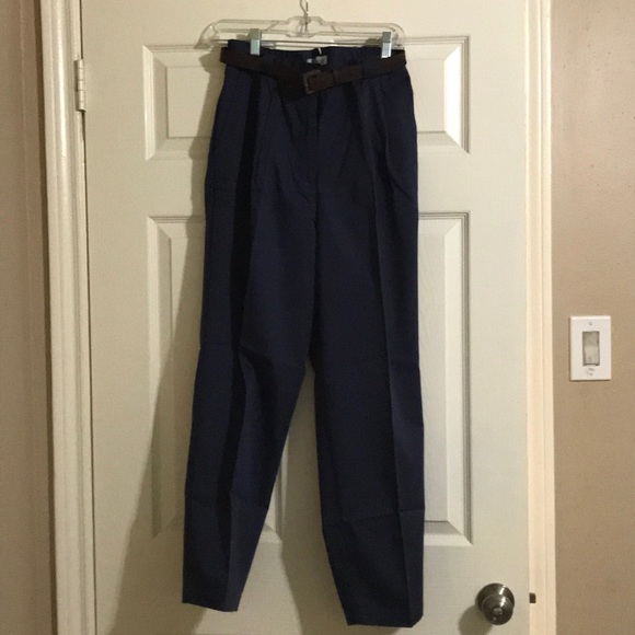 jcpenney Pants & Jumpsuits Petite Navy Blue Trouser Dress Pants